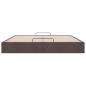 Preview: Ottoman-Bett ohne Matratze Dunkelbraun 160x200 cm Stoff