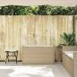 Preview: Outdoor-Sitzbank mit Stauraum und Kissen Beige 100 cm