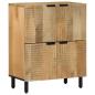 Preview: ARDEBO.de - Sideboard Braun 60x33x75 cm Massivholz Mango