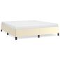 Preview: Bettgestell ohne Matratze Creme 160x200 cm Kunstleder