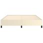 Preview: Bettgestell ohne Matratze Creme 160x200 cm Kunstleder