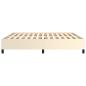 Preview: Bettgestell ohne Matratze Creme 160x200 cm Kunstleder