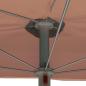 Preview: Halb-Sonnenschirm mit Mast 180x90 cm Terrakottarot