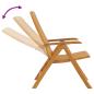Preview: 3-tlg. Garten-Lounge-Set Massivholz Teak