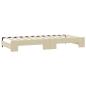 Preview: Tagesbett Ausziehbar Creme 80x200 cm Stoff