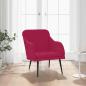 Preview: ARDEBO.de - Sessel Weinrot 63x76x80 cm Samt