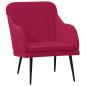 Preview: Sessel Weinrot 63x76x80 cm Samt