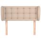 Preview: Kopfteil mit Ohren Cappuccino-Braun 83x23x78/88 cm Kunstleder