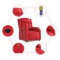 Preview: Massagesessel Rot Kunstleder