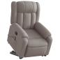 Preview: Elektrischer Massagesessel mit Aufstehhilfe Taupe Stoff