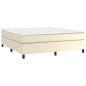 Preview: Boxspringbettgestell Creme 160x200 cm Kunstleder