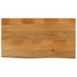 Preview: ARDEBO.de - Tischplatte mit Baumkante 110x60x3,8 cm Massivholz Mango