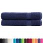 Preview: Premium Handtücher SOLUND 2 Stk. Marineblau 100x200 cm 600 g/m²