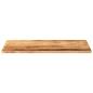 Preview: Tischplatte 100x60x2,5 cm Rechteckig Raues Massivholz Mango