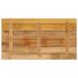 Preview: Tischplatte 100x60x2,5 cm Rechteckig Raues Massivholz Mango