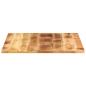 Preview: Tischplatte 70x70x2,5 cm Quadratisch Raues Massivholz Mango