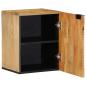 Preview: Bad-Hängeschrank Braun 38x33,5x48 cm Massivholz Mango