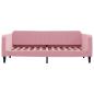 Preview: Tagesbett Ausziehbar Rosa 90x200 cm Samt