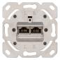 Preview: ARDEBO.de - Universal RJ 45 UP-Datendose Cat. 6, 2-fach, Projektverpackung