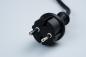 Preview: MK Illumination Anschlusskabel mit Netzstecker und QuickFix-Kupplung, 230 V, 1,5 m schwarzes Kabel