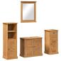 Preview: Badezimmermöbel-Set VIGO 4 stk. Honigbraun 37 x 34 x 110 cm