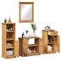 Preview: Badezimmermöbel-Set VIGO 4 stk. Honigbraun 37 x 34 x 110 cm