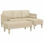 Preview: Sofa Set 2 stk. Creme Polyester