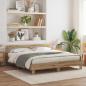 Preview: ARDEBO.de - Bettrahmen Artisan-Eiche 200 x 200 cm Holzwerkstoff