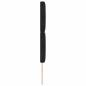 Preview: Kopfteil Schwarz 180 cm Samt