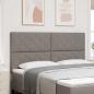 Preview: ARDEBO.de - LED Kopfteil Taupe Stoff
