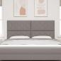 Preview: LED Kopfteil Taupe Stoff