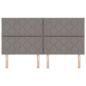Preview: LED Kopfteil Taupe Stoff