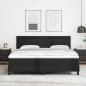 Preview: ARDEBO.de - Boxspringbett mit Kopfteil Schwarz 180 x 200 cm Kunstleder