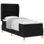 Preview: Boxspringbett mit Kopfteil Schwarz 200 x 80 cm Stoff