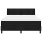 Preview: Boxspringbett mit Kopfteil Schwarz 200 x 160 cm Stoff