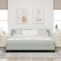Preview: Boxspringbett mit Kopfteil Hellgrau 200 x 180 cm Samt
