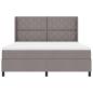 Preview: Boxspringbett mit Kissen mit Kopfteil Taupe 200 x 180 cm Stoff