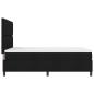 Preview: Boxspringbett mit LED-Lichtleisten Schwarz 160 x 200 cm Stoff