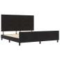 Preview: Boxspringbett mit Kopfteil Schwarz 180 x 200 cm Samt