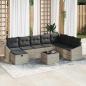 Preview: ARDEBO.de - Gartensofa-set 9 stk. Poly-Rattan