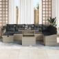 Preview: Gartensofa-set 9 stk. Poly-Rattan