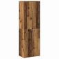 Preview: Highboard 60 x 35 x 180 cm Holzwerkstoff Altholz