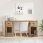 Preview: Schreibtisch mit Schrank Artisan-Eiche Holzwerkstoff