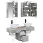 Preview: Badezimmerschrank-Set 5 stk. Betongrau Holzwerkstoff