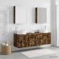 Preview: Badezimmerschrank-Set 5 stk. Geräucherte Eiche Holzwerkstoff