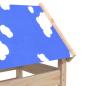 Preview: Spielturm Braun 85 x 52,5 x 239 cm Massives Kiefernholz