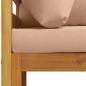 Preview: Sofa-Set 3 stk. Natur Massivholz Akazie