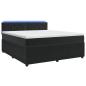 Preview: Boxspringbett mit Matratze Schwarz 180 x 200 cm Samt