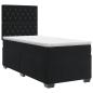Preview: Boxspringbett mit Matratze Schwarz 90 x 190 cm Samt