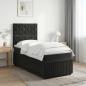 Preview: ARDEBO.de - Boxspringbett mit Matratze Schwarz 90 x 200 cm Samt